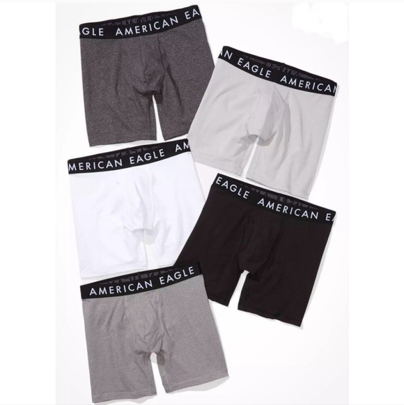 American Eagle Outfitters Other - American Eagle Boxer Briefs 6" Soft Jersey- Variety Color Pack Of 5 Small S NEW
